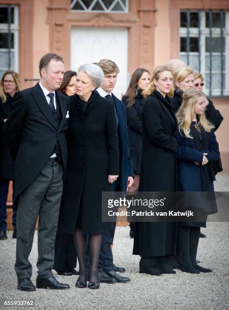 Prince Gustav zu Sayn-Wittgenstein-Berleburg, Carina Axelsson, Princess Benedikte of Denmark, Count Richard, Princess Alexandra zu...