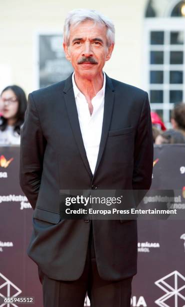 Imanol Arias attends the 20th Malaga Film Festival 2017 opening ceremony at the Cervantes Theater on March 17, 2017 in Malaga, Spain.
