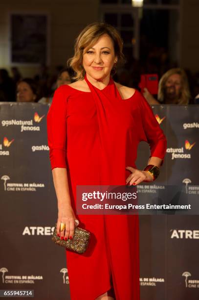 Carmen Machi attends the 20th Malaga Film Festival 2017 opening ceremony at the Cervantes Theater on March 17, 2017 in Malaga, Spain.