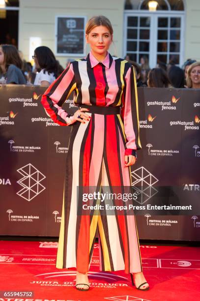 Miriam Giovanelli attends the 20th Malaga Film Festival 2017 opening ceremony at the Cervantes Theater on March 17, 2017 in Malaga, Spain.