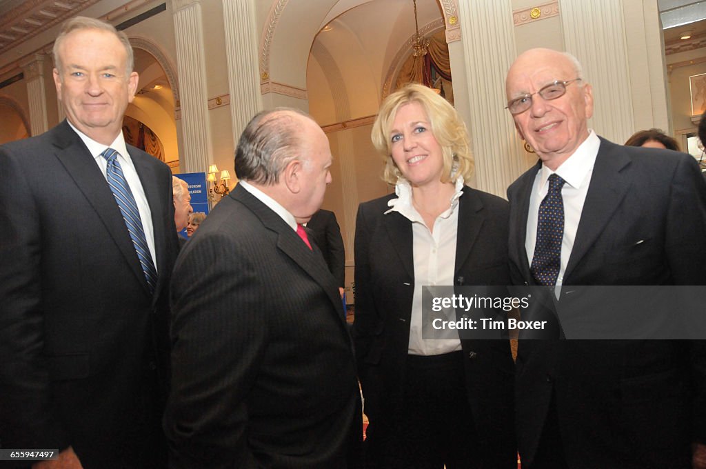 O'Reilly, Roger Ailes, Elizabeth Ailes, And Rupert Murdoch