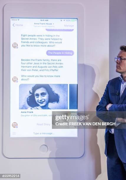 Prince Constantijn of the Netherlands talks during the presentation of a initiative between the Anne Frank Foundation and Facebook Netherlands on the...