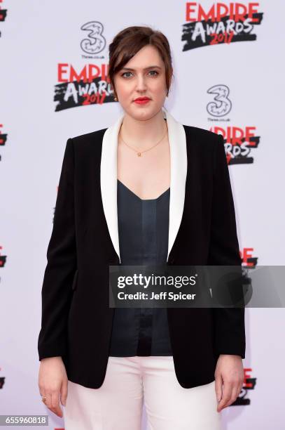 Director Chanya Button attends the THREE Empire awards at The Roundhouse on March 19, 2017 in London, England.