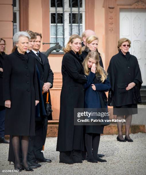 Princess Benedikte of Denmark, Count Richard, guest, Princess Alexandra zu Sayn-Wittgenstein-Berleburg, Princess Nathalie zu...