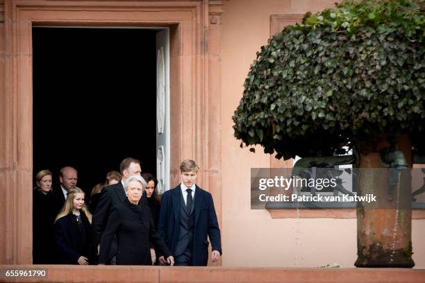 Princess Alexandra zu Sayn-Wittgenstein-Berleburg, Alexander Johannsmann, Countess Ingrid, Princess Benedikte of Denmark, Prince Gustav zu...