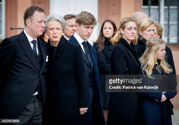 Prince Gustav zu Sayn-Wittgenstein-Berleburg, Princess Benedikte of Denmark, Count Richard, Princess Alexandra zu Sayn-Wittgenstein-Berleburg,...