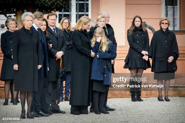 Princess Benedikte of Denmark, Count Richard, Carina Axelsson, guest, Princess Alexandra zu Sayn-Wittgenstein-Berleburg, Countess Ingrid, Princess...