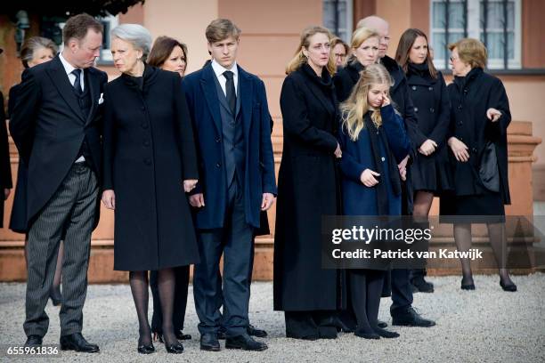 Prince Gustav zu Sayn-Wittgenstein-Berleburg, Princess Benedikte of Denmark, Carina Axelsson, Count Richard, Princess Alexandra zu...