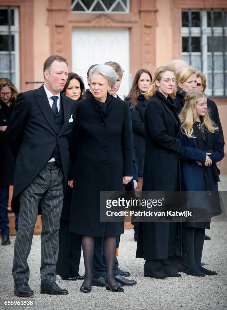 Prince Gustav zu Sayn-Wittgenstein-Berleburg, Carina Axelsson, Princess Benedikte of Denmark, Count Richard, Princess Alexandra zu...