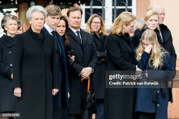 Princess Benedikte of Denmark, Count Richard, Carina Axelsson, guest, Princess Alexandra zu Sayn-Wittgenstein-Berleburg, Countess Ingrid, Princess...