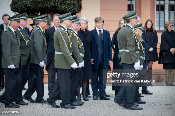 Princess Benedikte of Denmark, Prince Gustav zu Sayn-Wittgenstein-Berleburg and his girlfriend Carina Axelsson, Princess Alexandra zu...