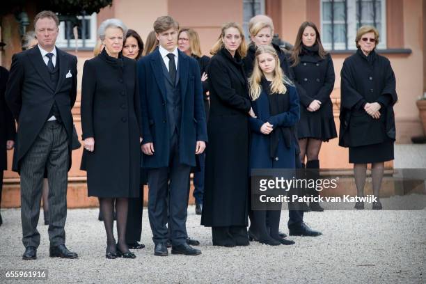 Prince Gustav zu Sayn-Wittgenstein-Berleburg, Princess Benedikte of Denmark, Carina Axelsson, Count Richard, Princess Alexandra zu...