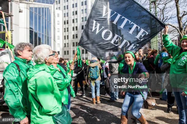 Thousands of workers in the health sector and non profit gathered to protest for more public funds and stop austerity. About 10.000 protesters are...