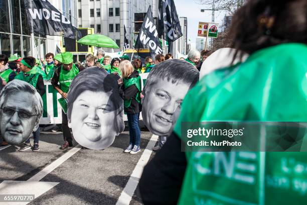 Thousands of workers in the health sector and non profit gathered to protest for more public funds and stop austerity. About 10.000 protesters are...