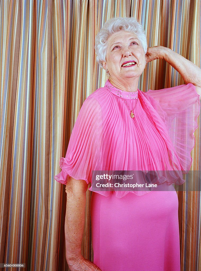 Elderly Woman Posing