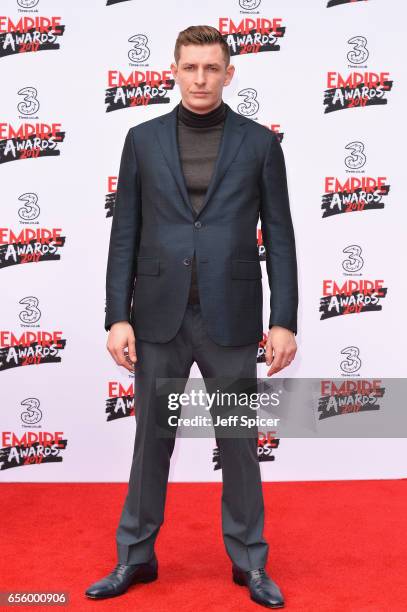 Frederick Schmidt attends the THREE Empire awards at The Roundhouse on March 19, 2017 in London, England.