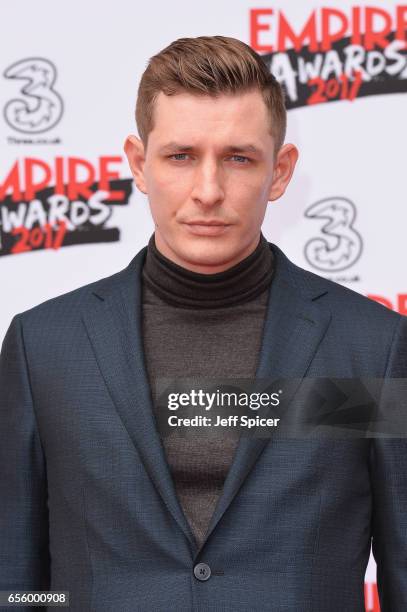 Frederick Schmidt attends the THREE Empire awards at The Roundhouse on March 19, 2017 in London, England.