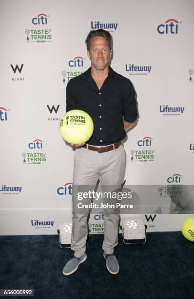 Robert Lindstedt attends the Citi Taste Of Tennis Miami at W Hotel on March 20, 2017 in Miami, Florida.