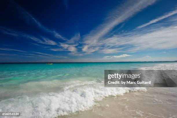 pink sands beach, harbour island, eleuthera, bahamas - harbor island bahamas fotografías e imágenes de stock