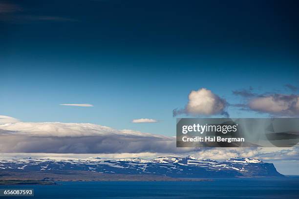 drangsnes and hills, icelandic westfjords - drangsnes stock pictures, royalty-free photos & images