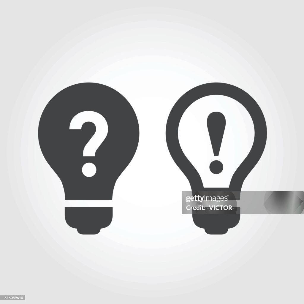 Problem and Solution Icons - Iconic Series