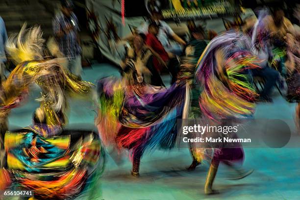 native american dancing at powwow - powwow stock pictures, royalty-free photos & images