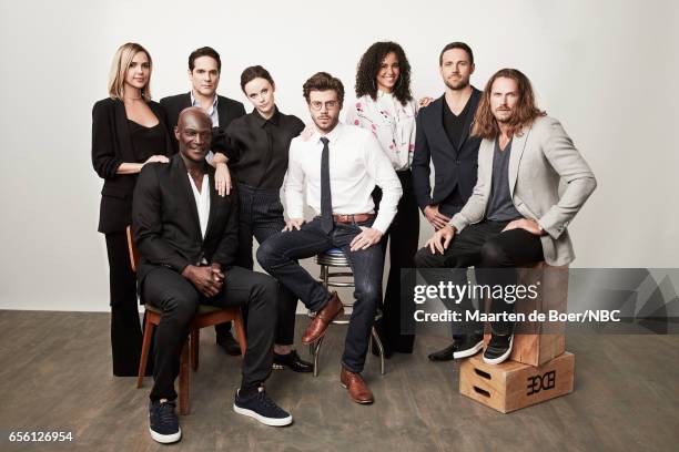 NBCUniversal Portrait Studio, March 2017 -- Pictured: Arielle Kebbel, Peter Mensah, Yul Vazquez, Sarah Ramos, Francois Arnaud, Parisa Fitz-Henley,...