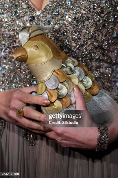 Sharon Kwok poses on the red carpet during the 11th Asian Film Awards on March 21, 2017 at Hong Kong Cultural Centre, in Hong Kong, Hong Kong.