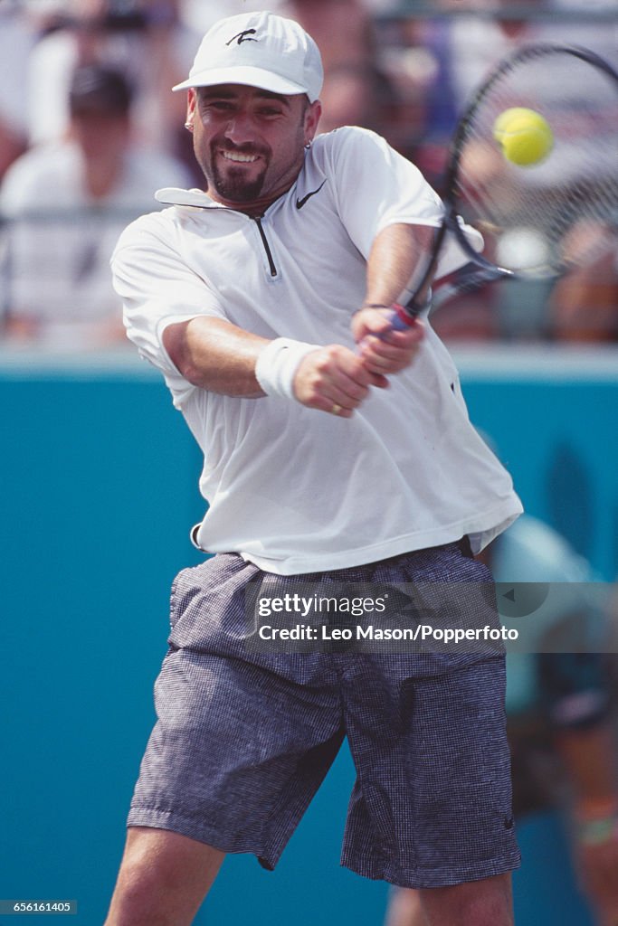Andre Agassi Wins Gold At XXVI Summer Olympics