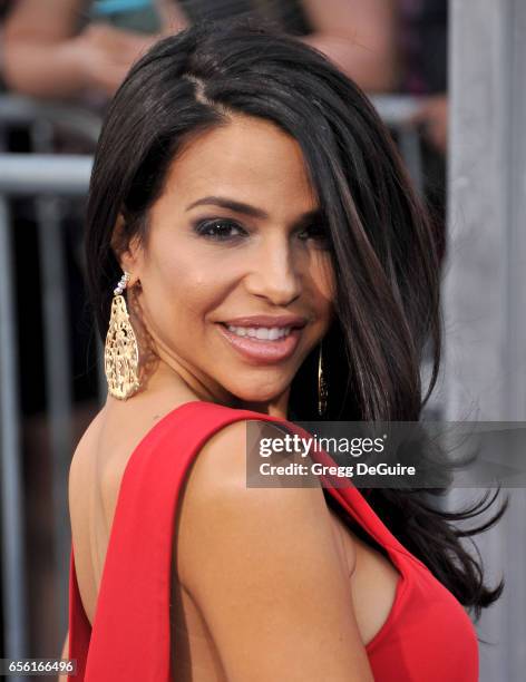 Vida Guerra arrives at the premiere of Warner Bros. Pictures' "CHiPS" at TCL Chinese Theatre on March 20, 2017 in Hollywood, California.