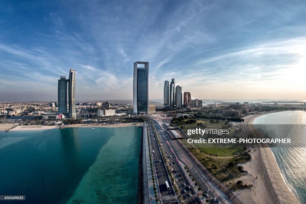 Abu Dhabi aerial view