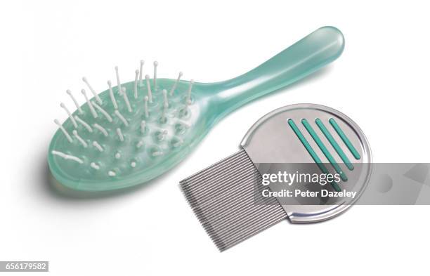 nit comb and brush - シラミ ストックフォトと画像