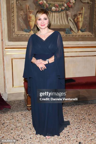 Silvia Damiani attends a dinner for 'Damiani - Un Secolo Di Eccellenza' at Palazzo Reale on March 21, 2017 in Milan, Italy.