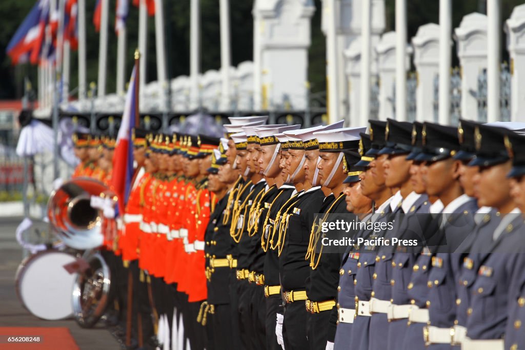 Military parade welcome Rodrigo Roa Duterte, President of...