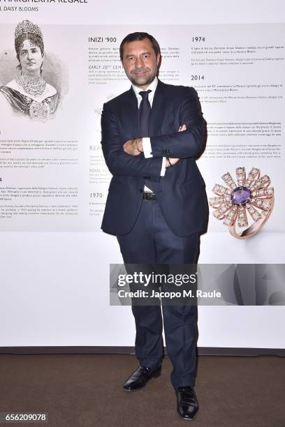 Giorgio Damiani attends a dinner for 'Damiani - Un Secolo Di Eccellenza' at Palazzo Reale on March 21, 2017 in Milan, Italy.