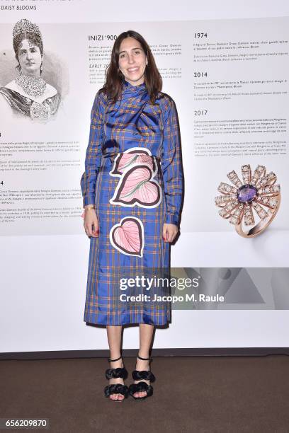 Enrica Ponzellini attends a dinner for 'Damiani - Un Secolo Di Eccellenza' at Palazzo Reale on March 21, 2017 in Milan, Italy.