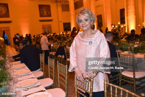 Daniela Javarone, attends a dinner for 'Damiani - Un Secolo Di Eccellenza' at Palazzo Reale on March 21, 2017 in Milan, Italy.