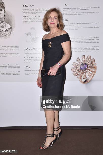 Antonella Boralevi attends a dinner for 'Damiani - Un Secolo Di Eccellenza' at Palazzo Reale on March 21, 2017 in Milan, Italy.
