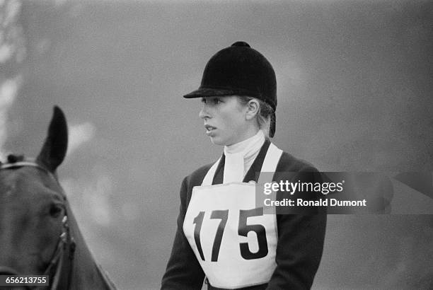 Princess Anne at the horse trials at Eridge, Sussex, 20th August 1971.