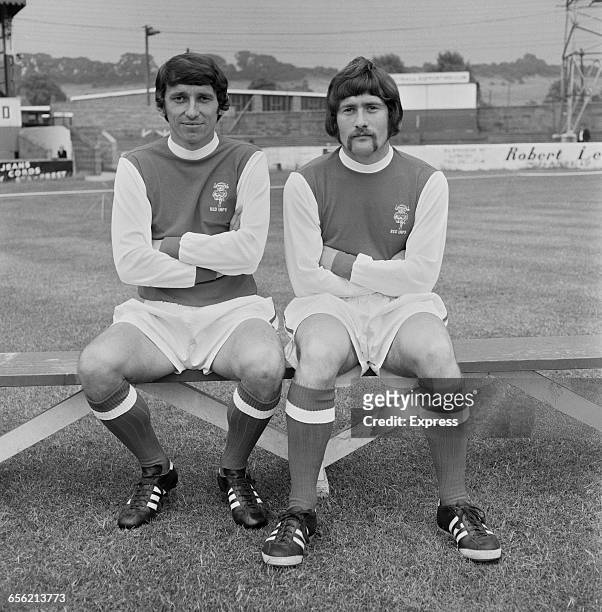 Footballers Graham Taylor and Dave Smith of Lincoln City F.C., UK, 19th August 1971.