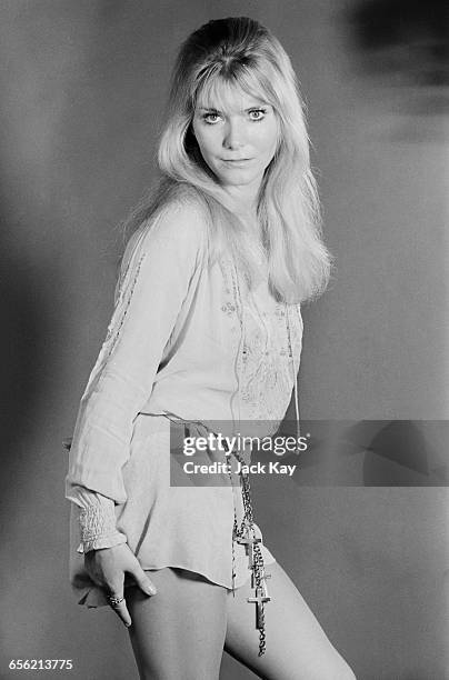 Singer Christine Holmes of British vocal group the Family Dogg, UK, 19th August 1971.