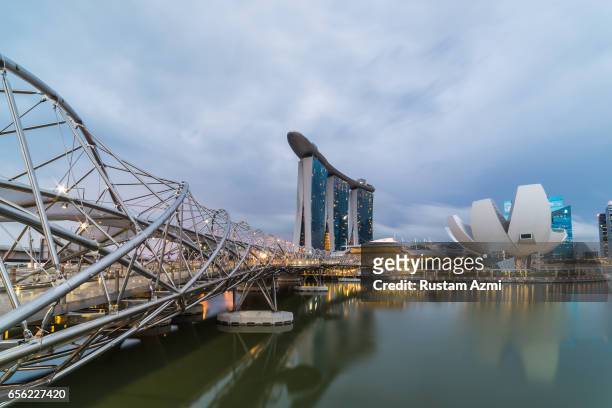 Singapore, Singapore A General View of Marina Bay Sand at Sunrise on September 20, 2016 in Singapore, Singapore.