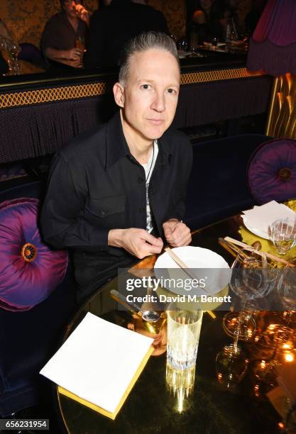 Jefferson Hack attends the Another Man Spring/Summer Issue launch dinner, in association with Kronaby, at Park Chinois on March 21, 2017 in London,...