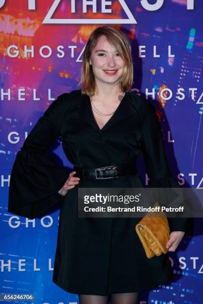 Actress Deborah Francois attend the Paris Premiere of the Paramount Pictures release "Ghost in the Shell". Held at Le Grand Rex on March 21, 2017 in...