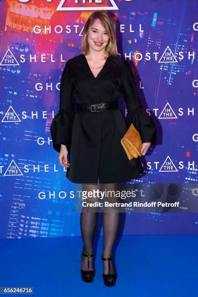 Actress Deborah Francois attend the Paris Premiere of the Paramount Pictures release "Ghost in the Shell". Held at Le Grand Rex on March 21, 2017 in...