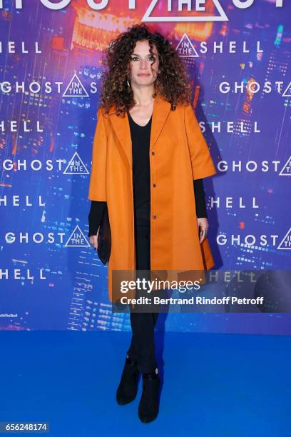 Actress Barbara Cabrita attends the Paris Premiere of the Paramount Pictures release "Ghost in the Shell". Held at Le Grand Rex on March 21, 2017 in...