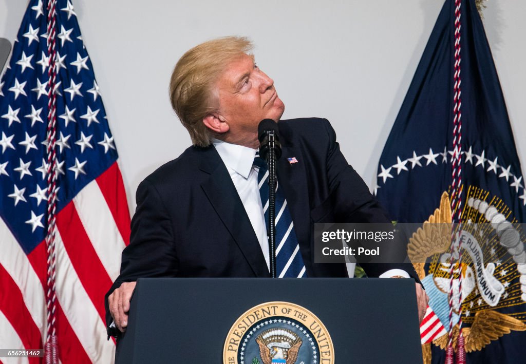 President Trump Speaks At National Republican Congressional Committee March Summit And Dinner