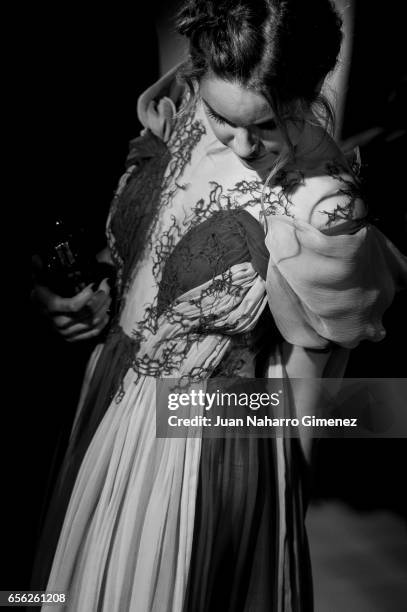 Amarna Miller attends the 'Brava' premiere on day 5 of the 20th Malaga Film Festival at the Cervantes Teather on March 21, 2017 in Malaga, Spain.