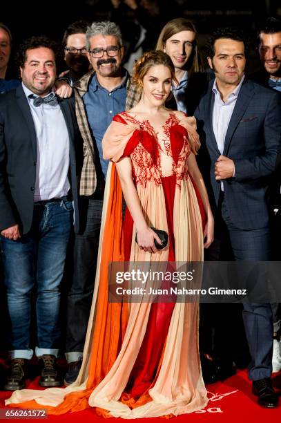 Amarna Miller attends the 'Brava' premiere on day 5 of the 20th Malaga Film Festival at the Cervantes Teather on March 21, 2017 in Malaga, Spain.