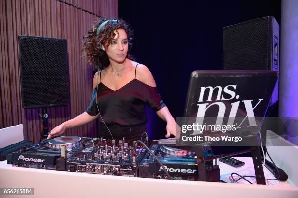 Ms. Nix attends the 2017 A+E Networks Upfront At Jazz At Lincoln Center's Frederick P. Rose Hall on March 21, 2017 in New York City.